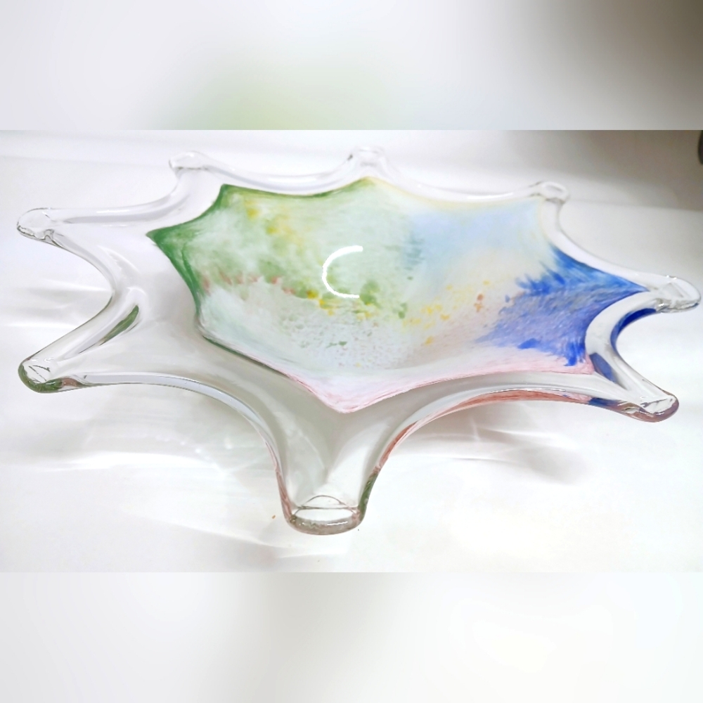 Collectibke Multicolor Glass Art Bowl